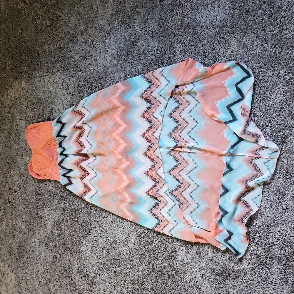 Strapless high low dress